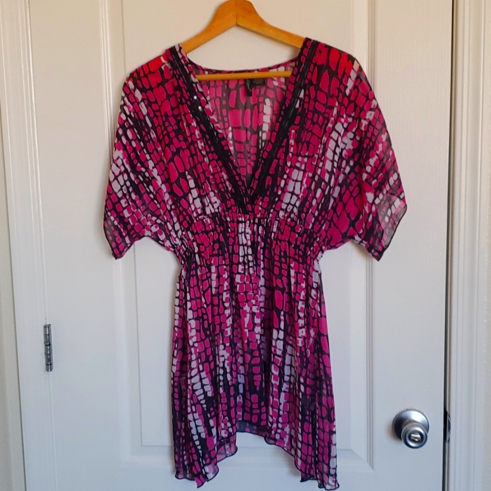 Nue options sheer tunic